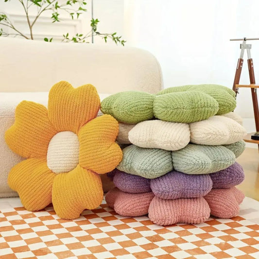 Flower Shaped Decorative Pillow – Soft Plush Cushion for Sofa, Bed, or Nursery – Cozy Floral Accent for Home Décor