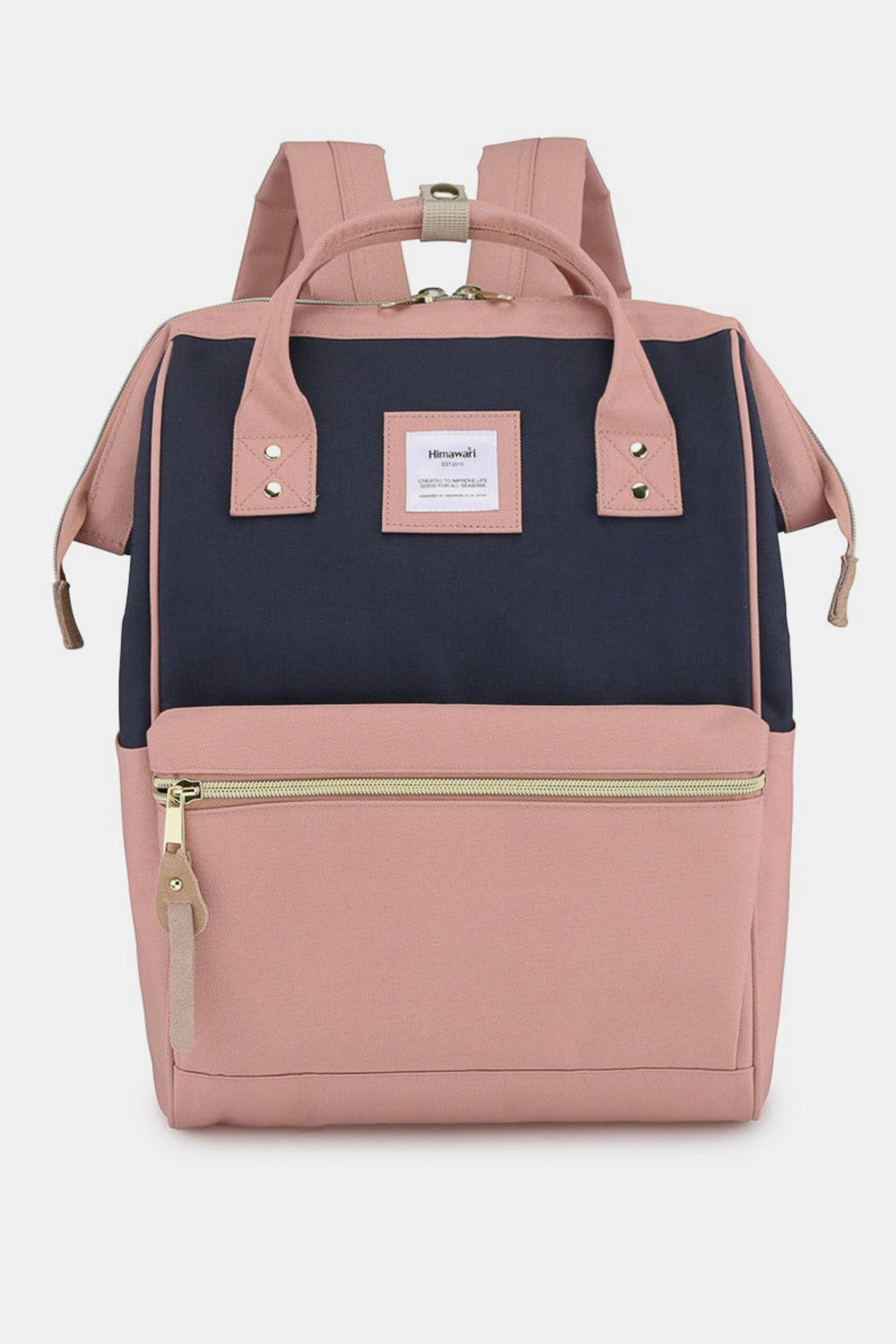 Holly Daze Waterproof Canvas Backpack – Eco-Friendly, Minimalist Japanese Design, Padded Laptop Compartment