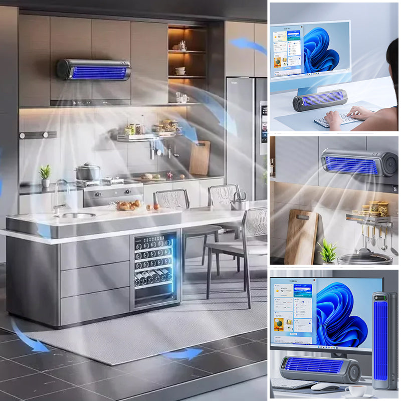 Portable Air Cooler with LED Light – 2-in-1 Fan & Air Purifier for Home & Office