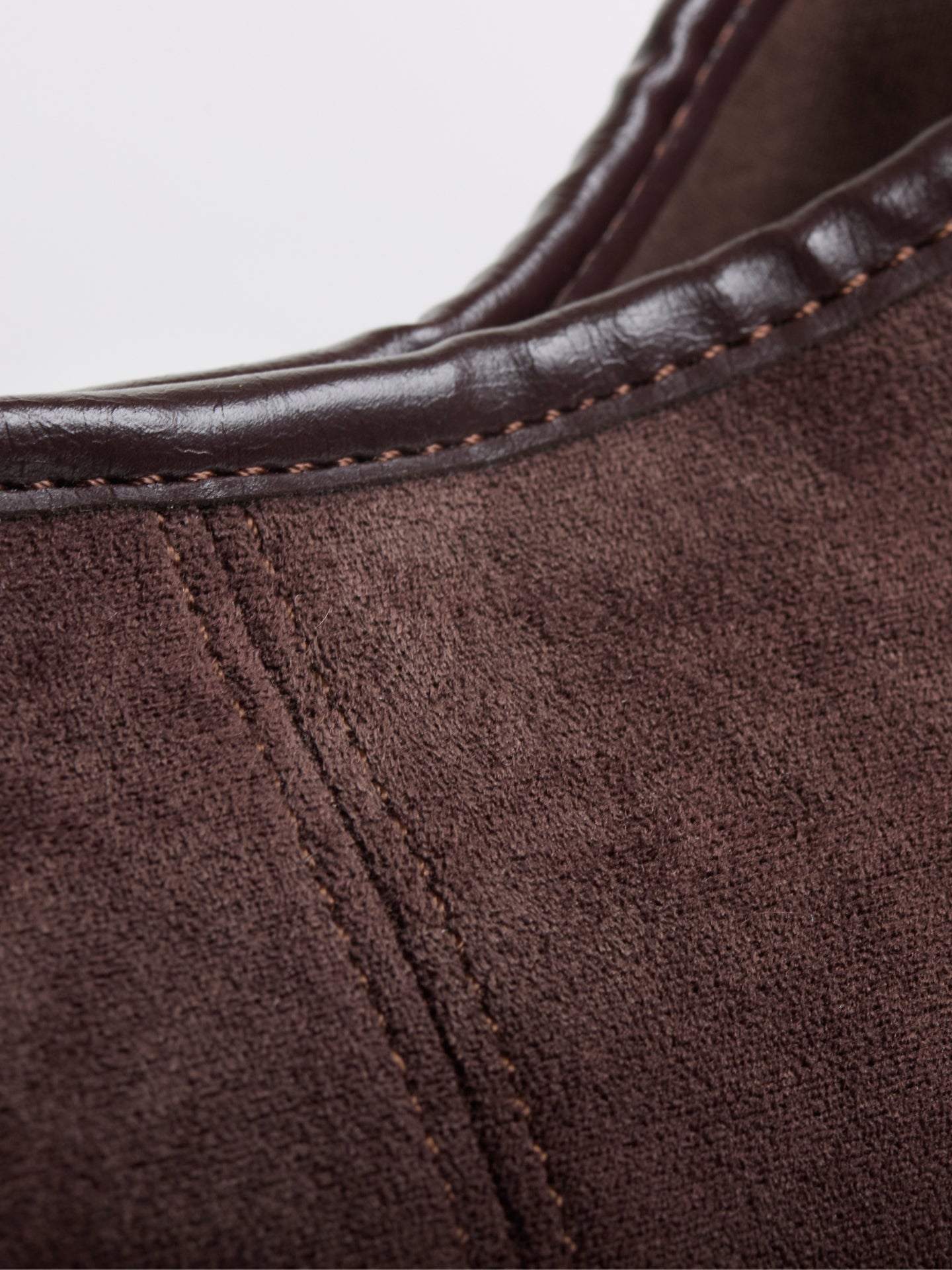 Black Suede Shoulder Bag – Minimalist & Spacious Design