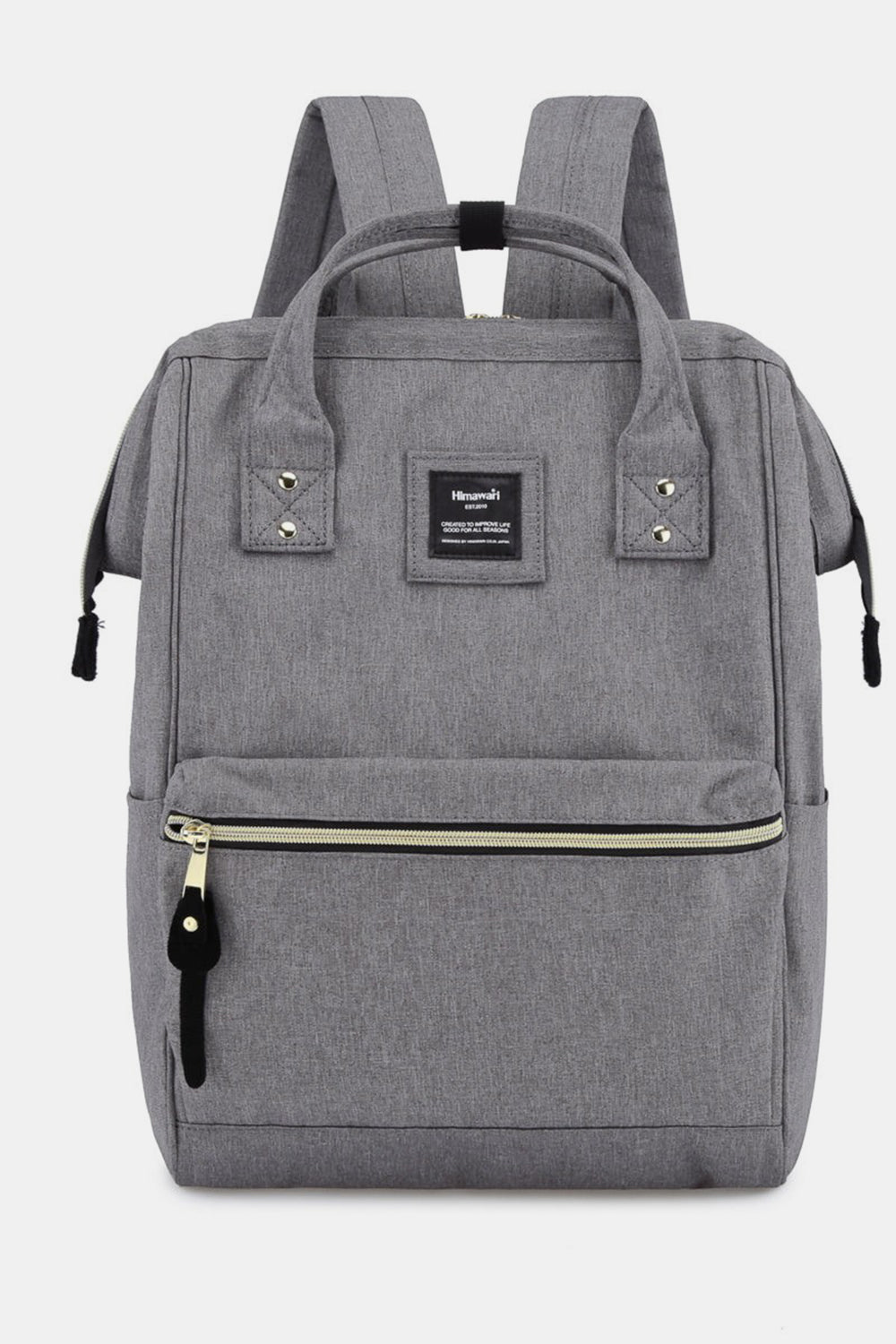 Holly Daze Waterproof Canvas Backpack – Eco-Friendly, Minimalist Japanese Design, Padded Laptop Compartment
