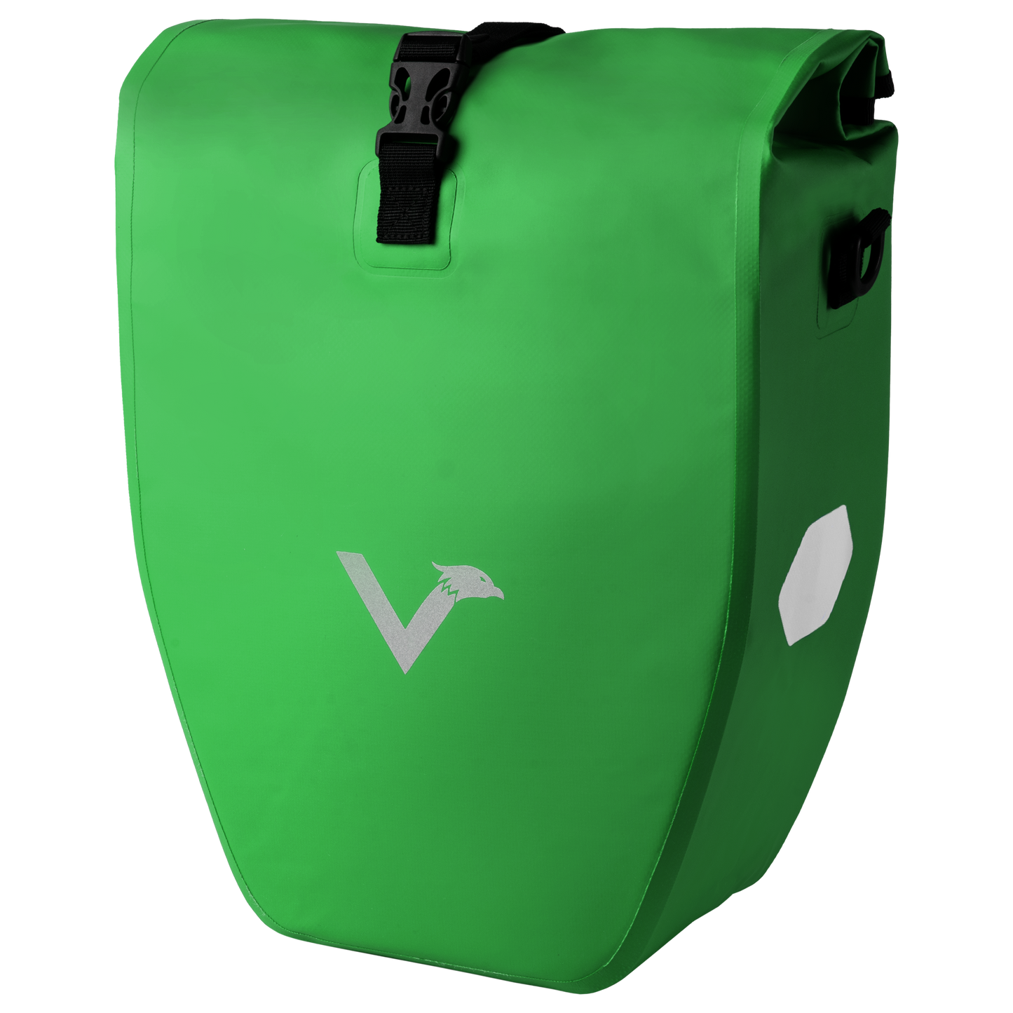 Waterproof Bike Pannier Bag – Durable Roll-Top Commuter & Touring Rack Bag with Reflective Accents