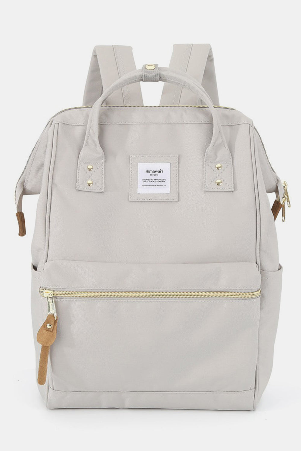 Holly Daze Waterproof Canvas Backpack – Eco-Friendly, Minimalist Japanese Design, Padded Laptop Compartment