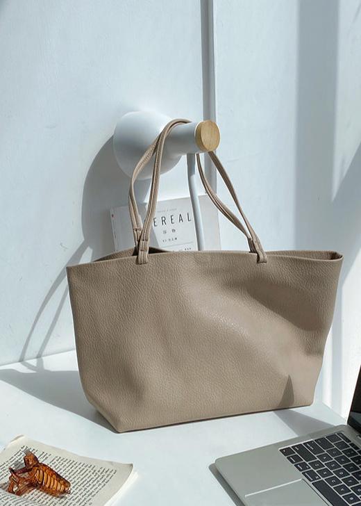 Timeless Leather Tote Bag – Work & Casual Laptop Shopper (Genuine / Vegan Leather)