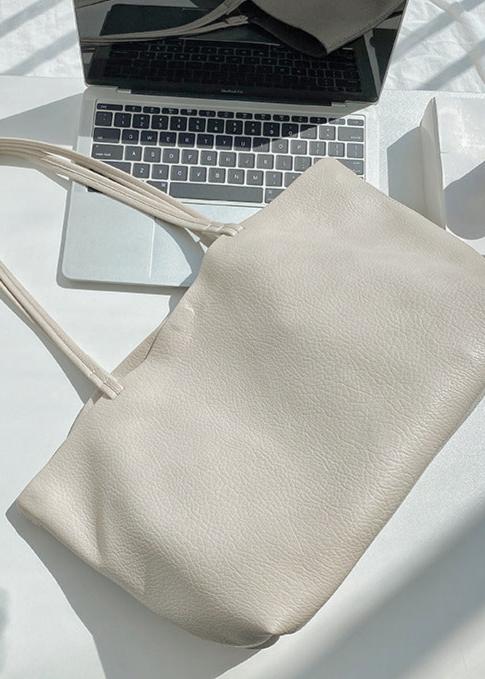 Timeless Leather Tote Bag – Work & Casual Laptop Shopper (Genuine / Vegan Leather)