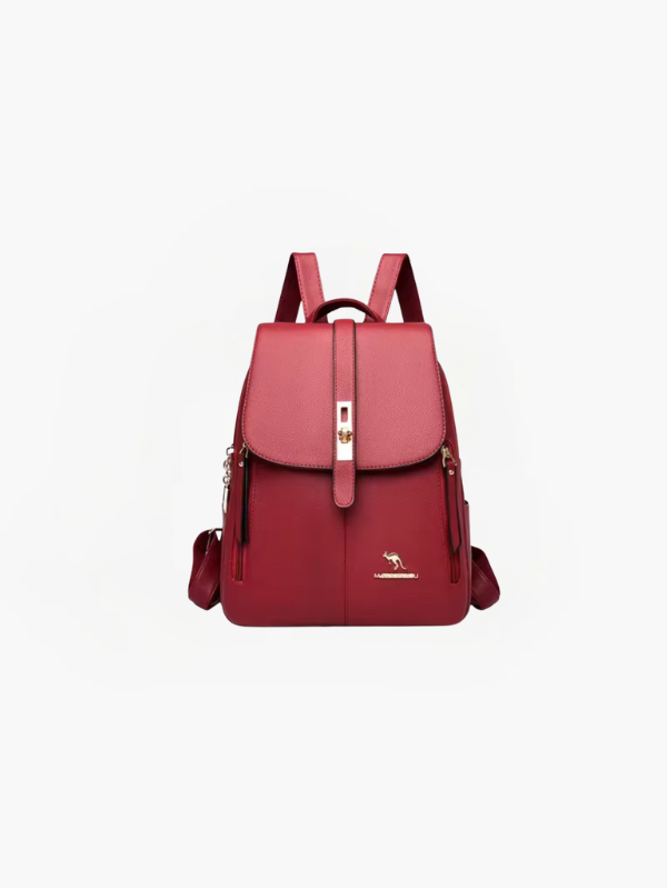 Ava Anti-Theft Women's Backpack – PU Leather RFID Backpack with Hidden Zippers & Multiple Compartments