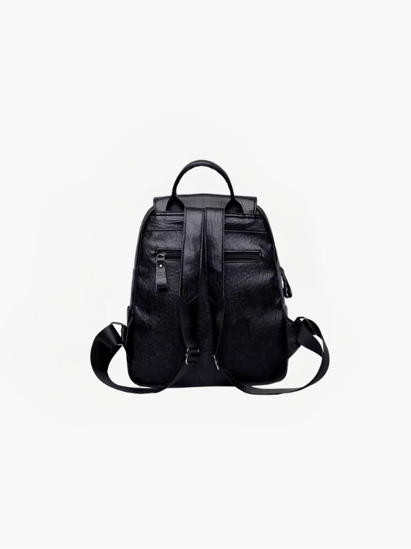 Maeve Anti-Theft PU Leather Backpack with RFID Protection – Stylish & Secure Women's Daypack