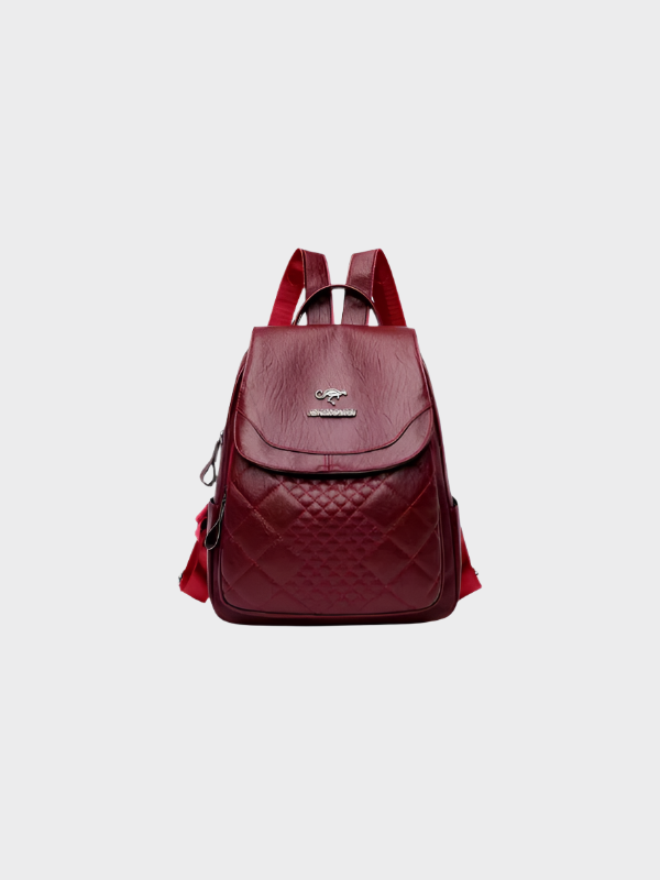 Maeve Anti-Theft PU Leather Backpack with RFID Protection – Stylish & Secure Women's Daypack