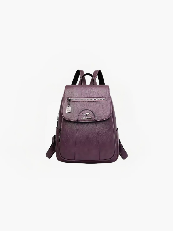 Remi Women's Anti-Theft PU Leather Backpack with RFID Protection – Stylish & Secure Daypack