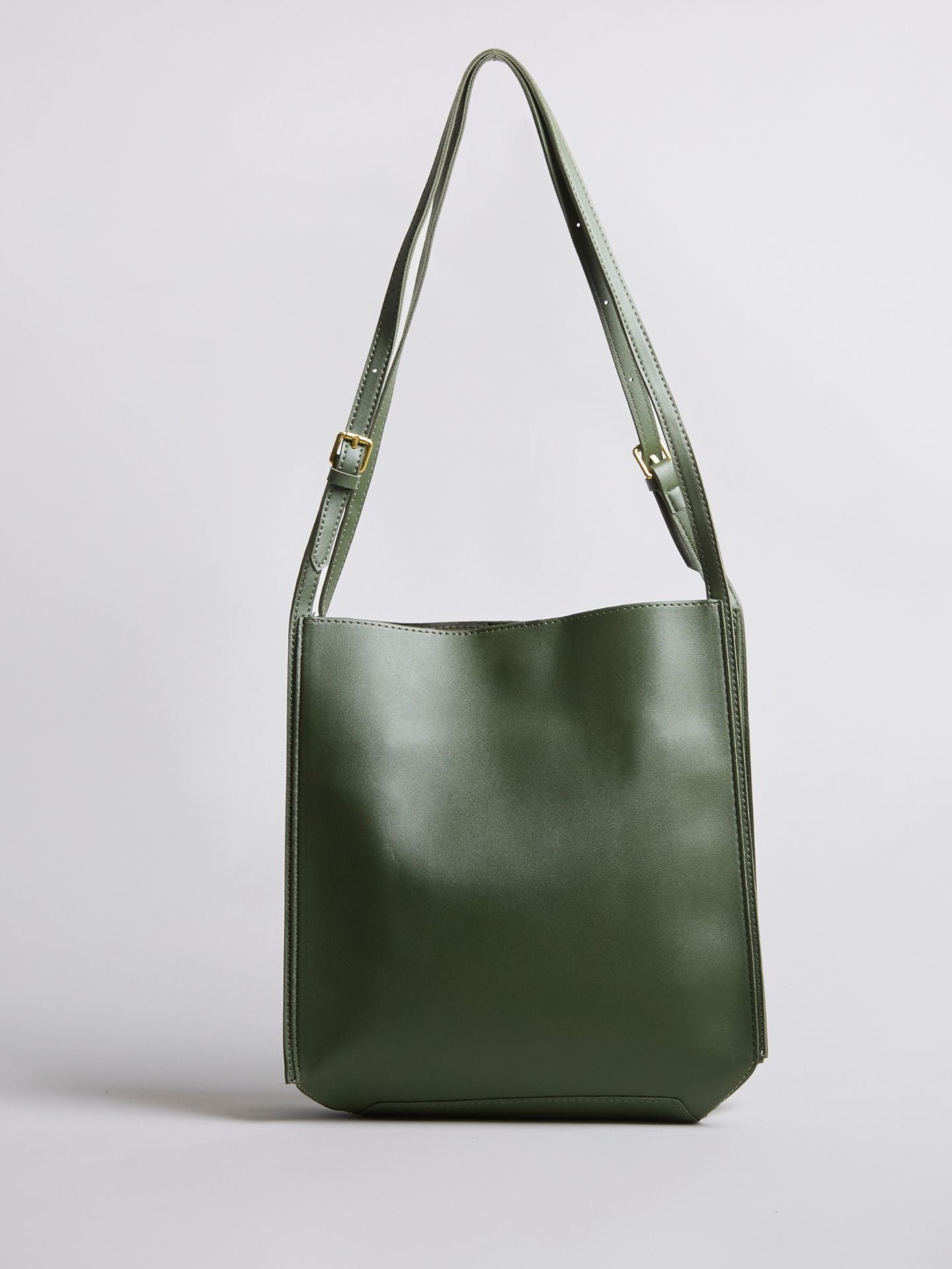 Minimalist Leather Shoulder Bag for Women – Spacious Black & Brown Elegance Handbag