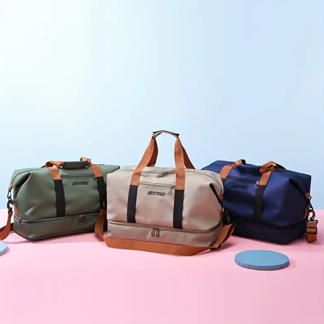 Waterproof Gym Duffel Bag with Shoe & Wet-Dry Compartments – Travel-Ready Sport & Weekend Bag