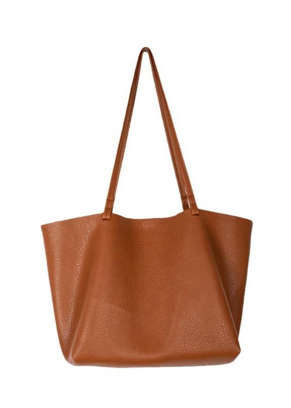 Timeless Leather Tote Bag – Work & Casual Laptop Shopper (Genuine / Vegan Leather)