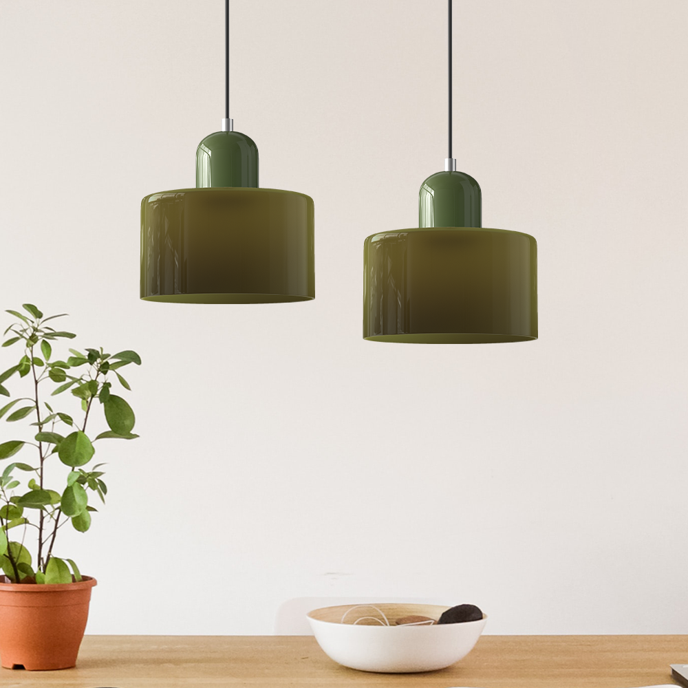 Elongated Halo Pendant Light – Modern Hanging Ceiling Fixture for Dining, Kitchen & Hallway