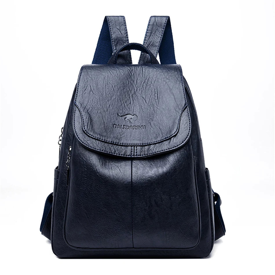 Elegant PU Leather Women's Backpack – Stylish, Spacious & Water-Resistant