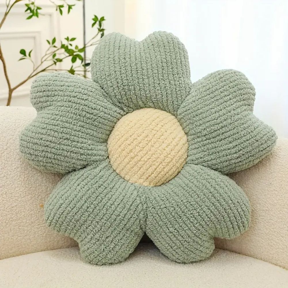 Flower Shaped Decorative Pillow – Soft Plush Cushion for Sofa, Bed, or Nursery – Cozy Floral Accent for Home Décor