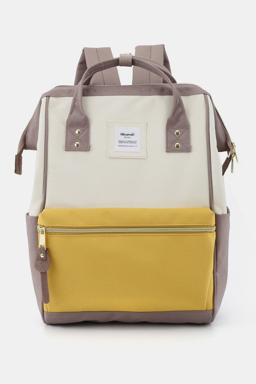 Holly Daze Waterproof Canvas Backpack – Eco-Friendly, Minimalist Japanese Design, Padded Laptop Compartment