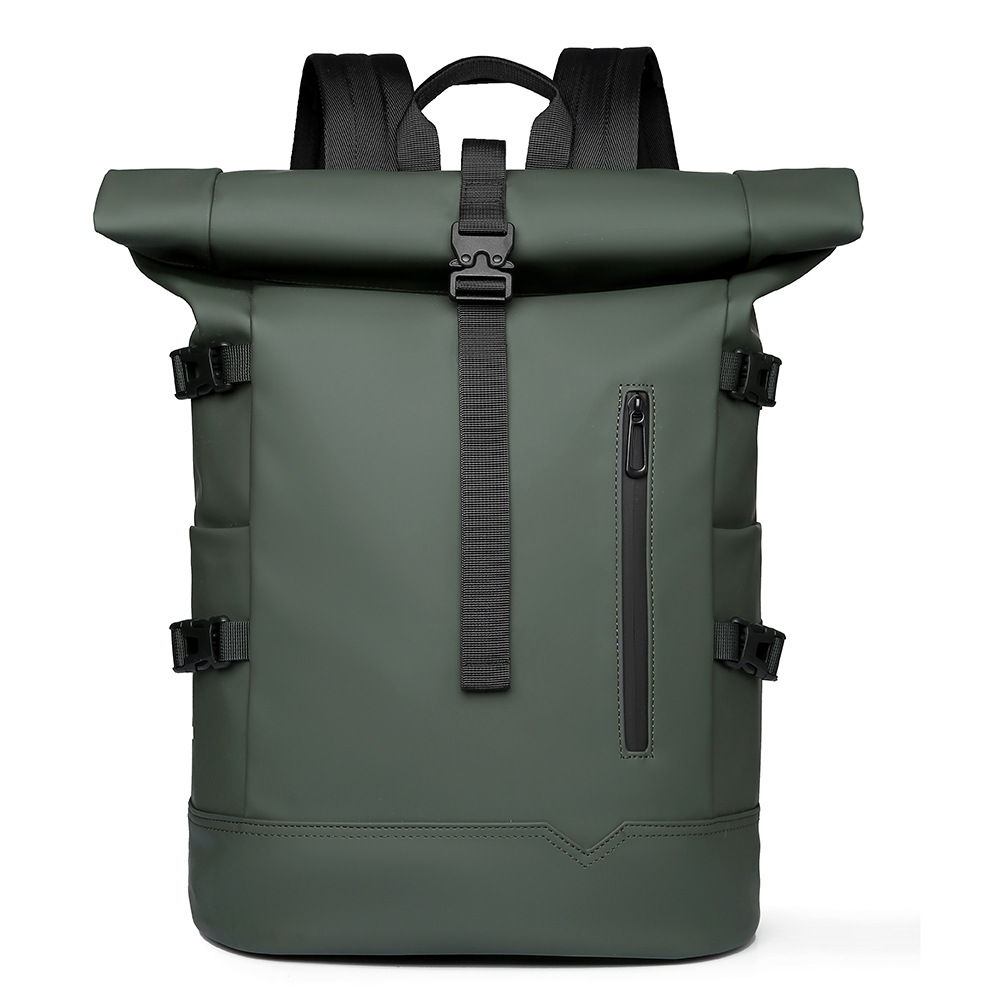 Waterproof Rolltop Backpack – Modern Laptop Bag with Large Capacity