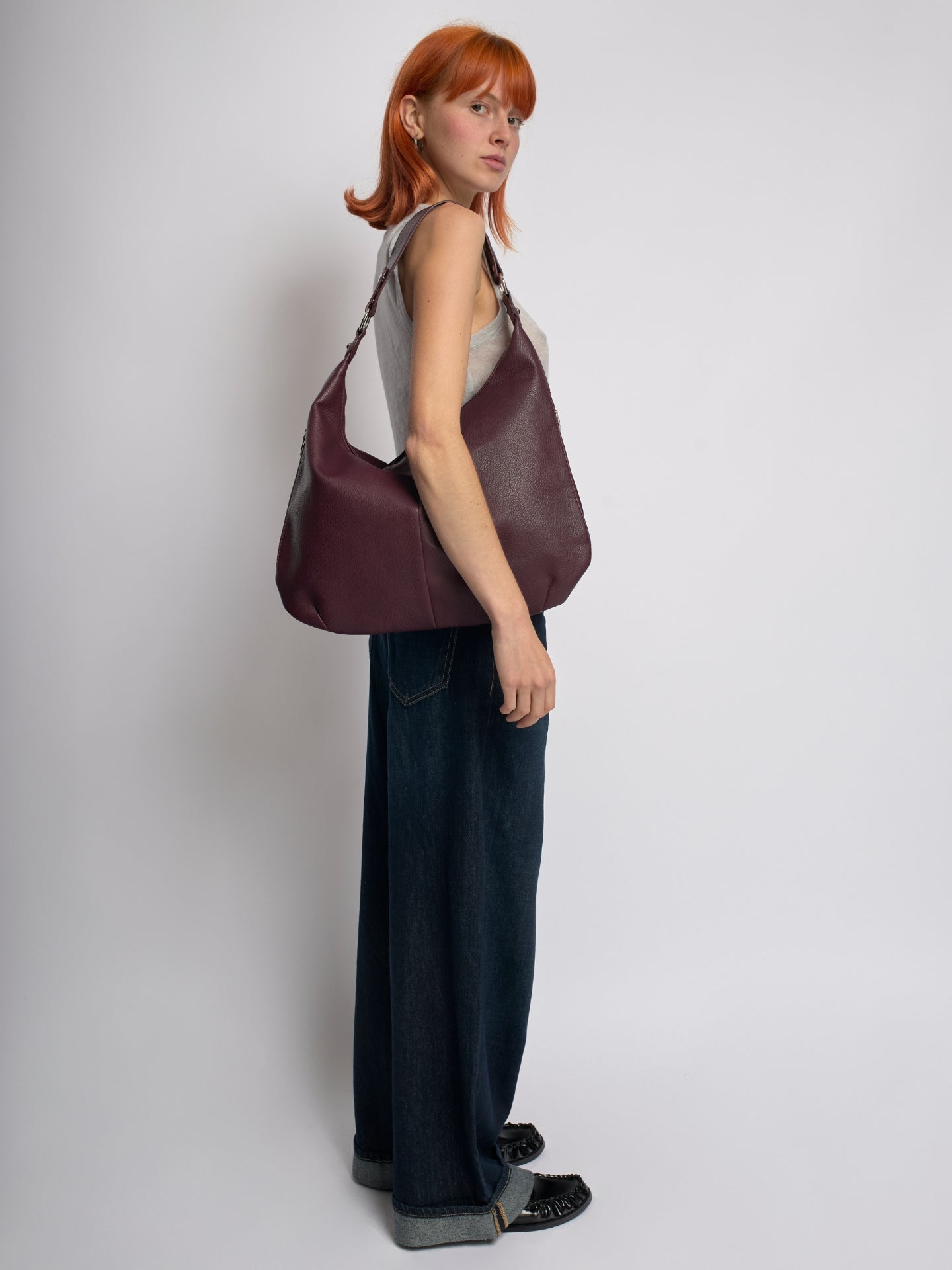 Spacious Shoulder Bag – Vegan Leather