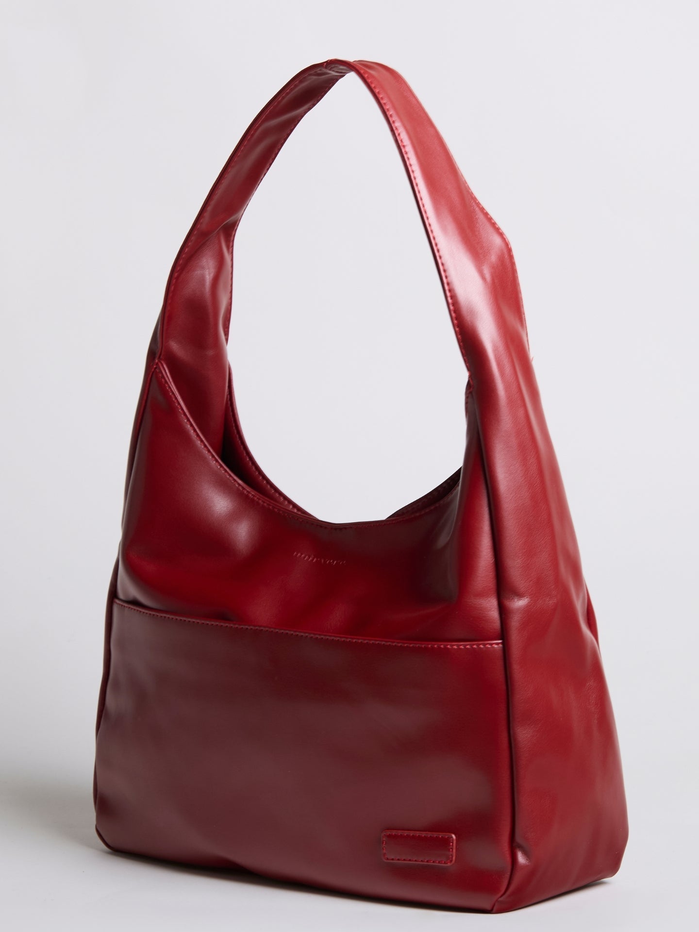 Minimalist Hobo Shoulder Bag – Vegan Leather