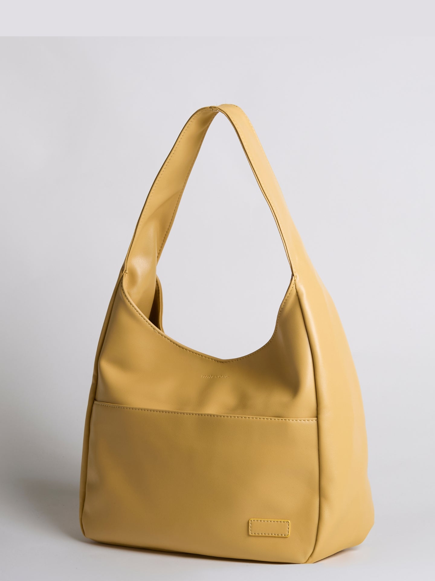 Minimalist Hobo Shoulder Bag – Vegan Leather