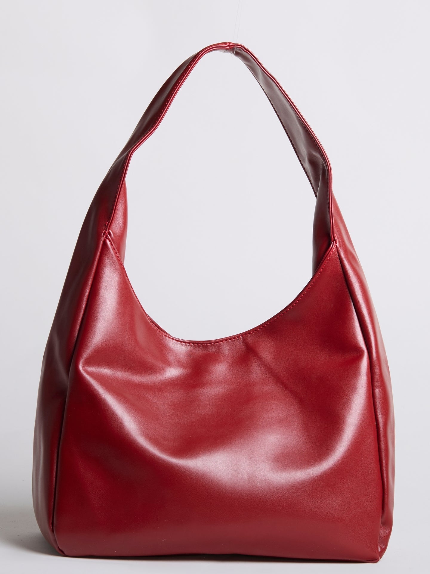Minimalist Hobo Shoulder Bag – Vegan Leather