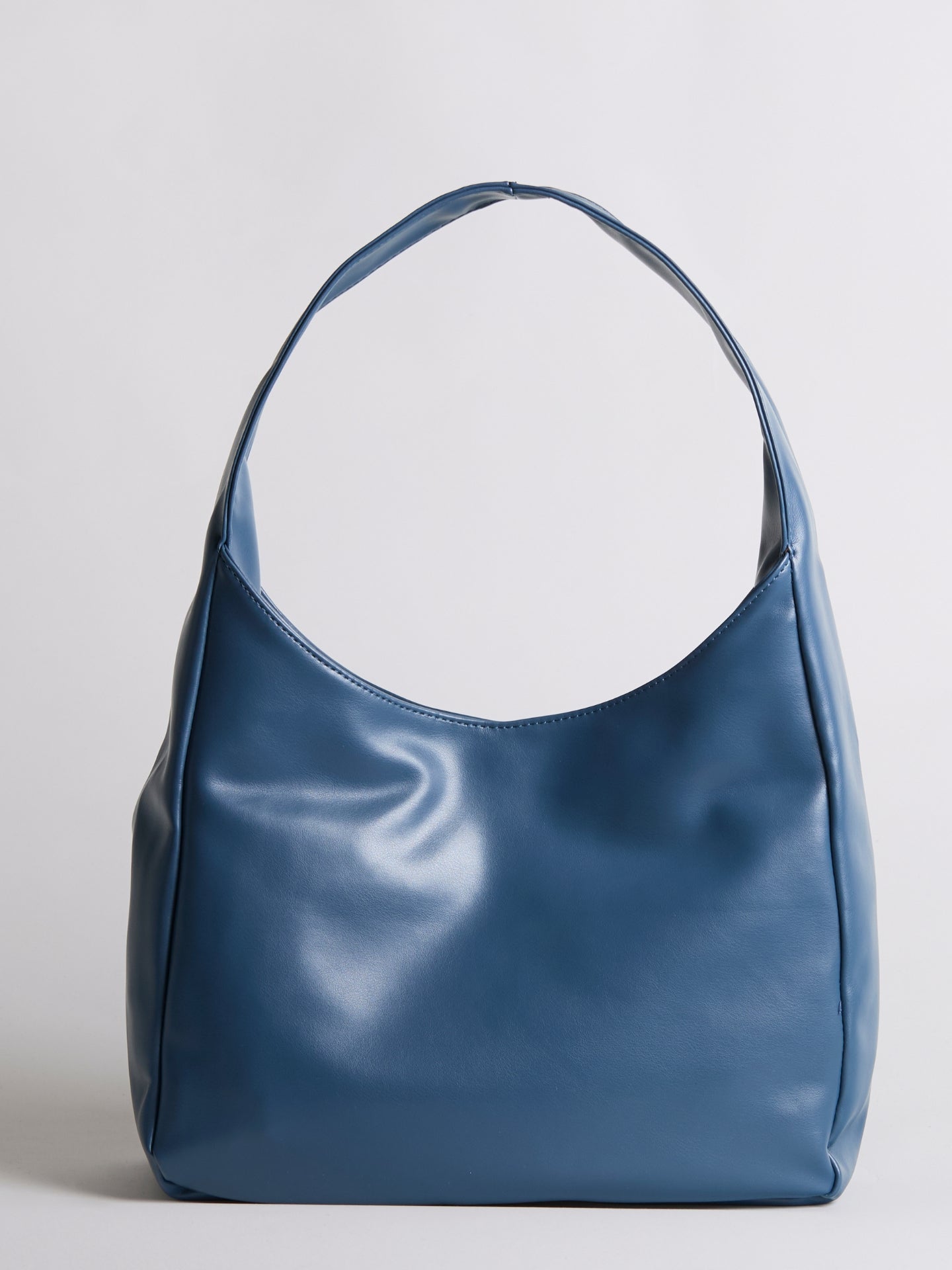 Minimalist Hobo Shoulder Bag – Vegan Leather