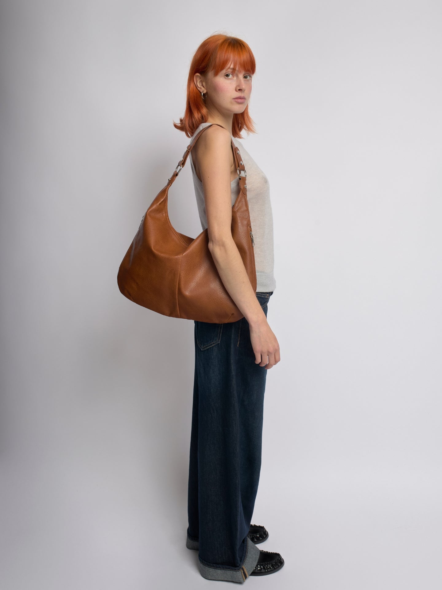 Spacious Shoulder Bag – Vegan Leather