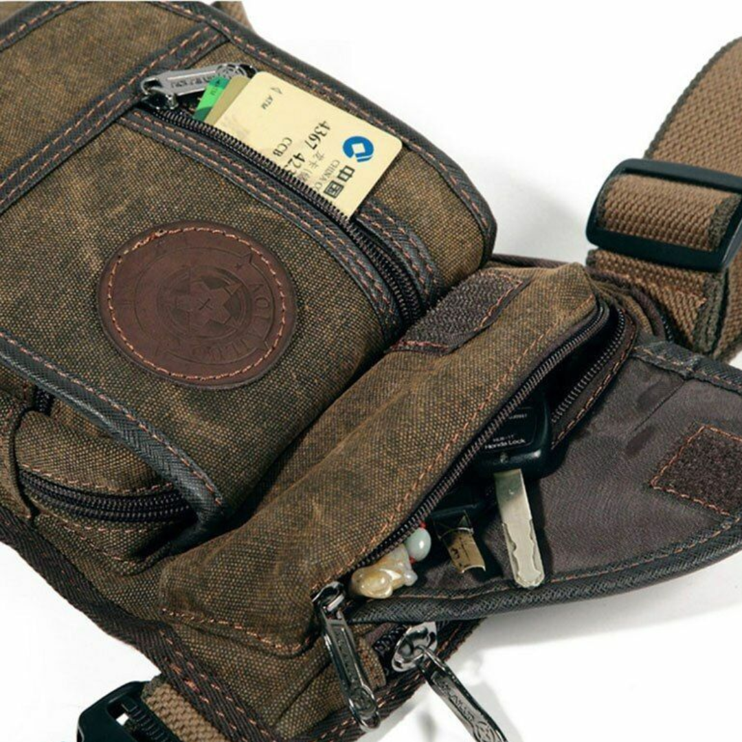 Men’s Canvas Waist Bag – Durable, Functional & Comfortable Belt Bag for Travel, Hiking & Daily Use