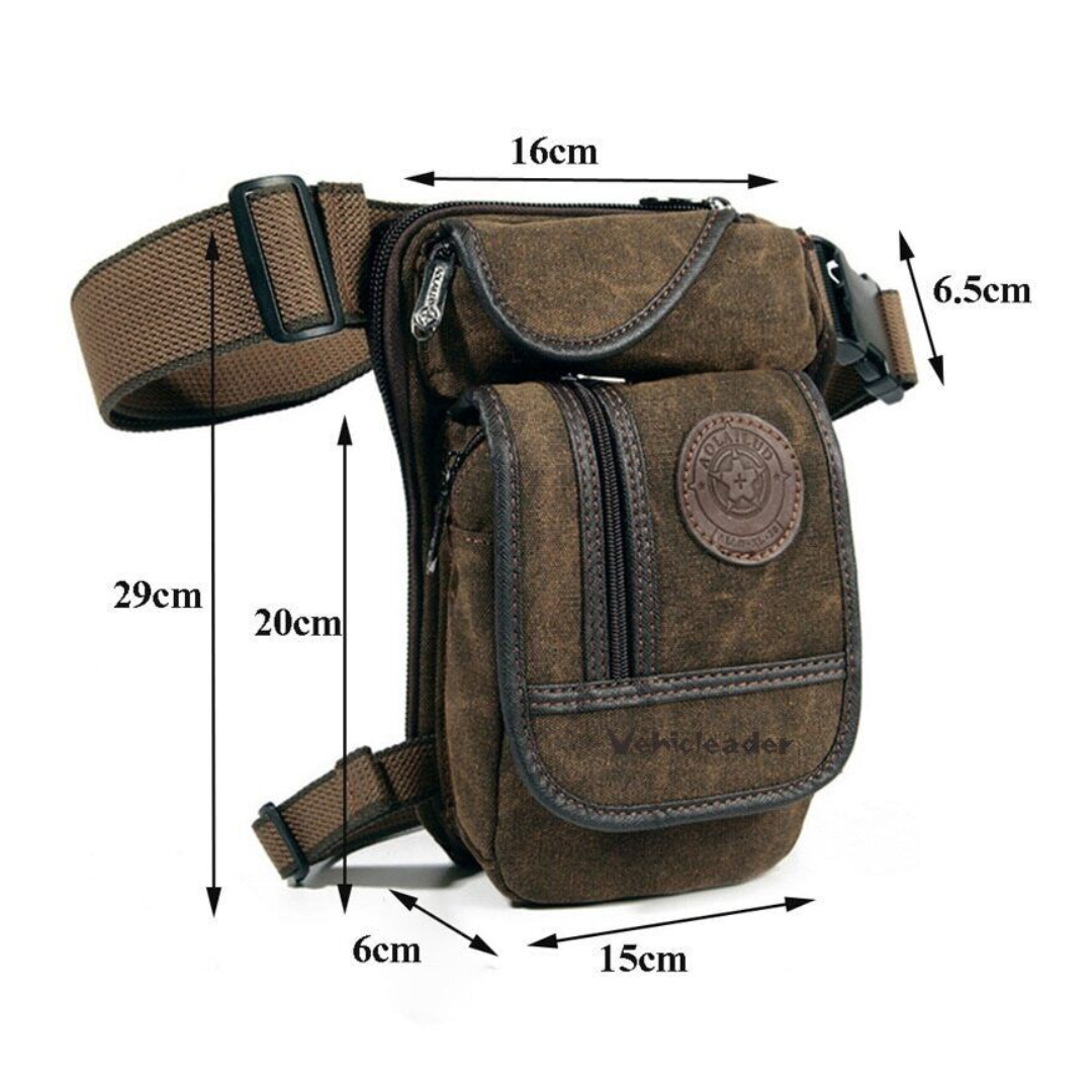 Men’s Canvas Waist Bag – Durable, Functional & Comfortable Belt Bag for Travel, Hiking & Daily Use