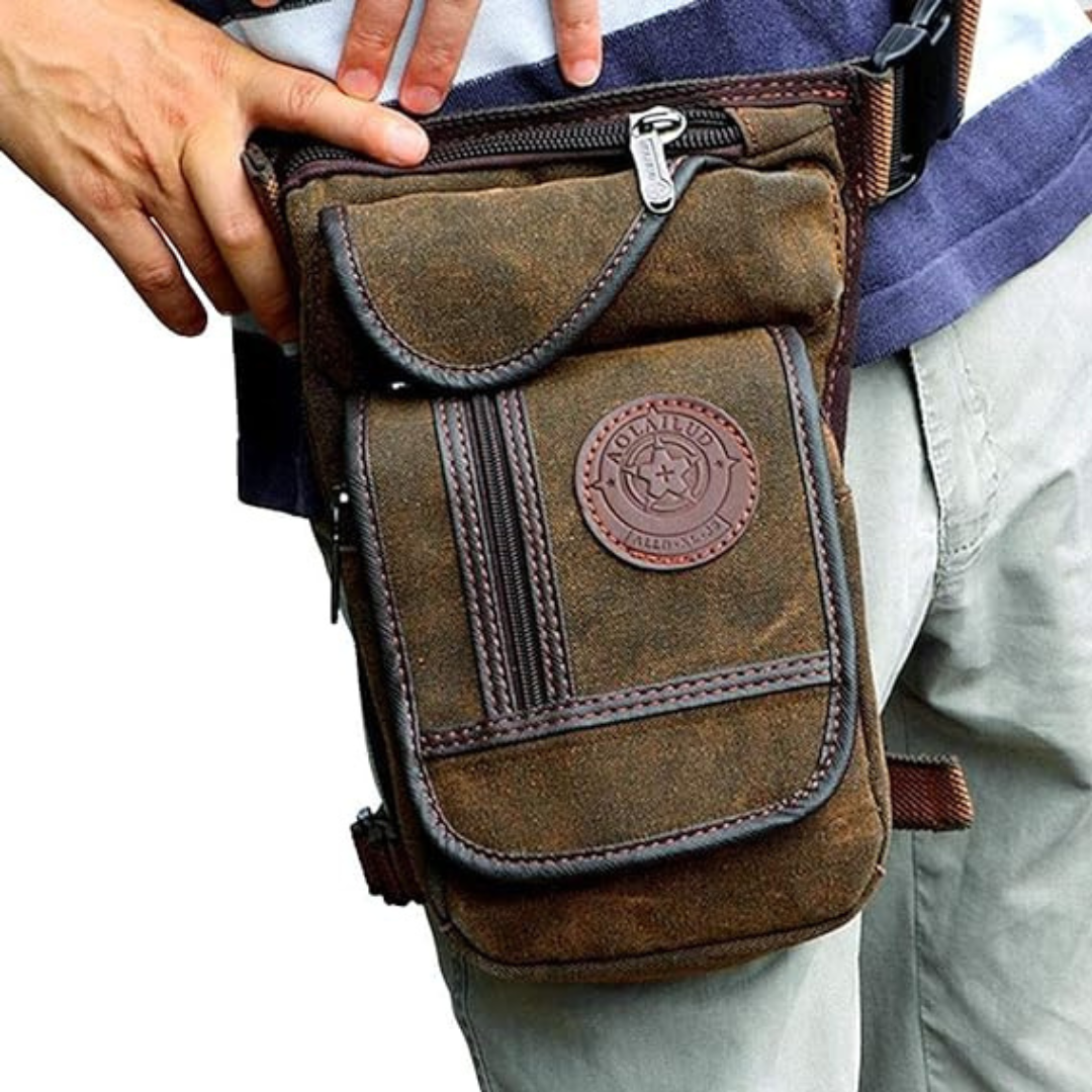 Men’s Canvas Waist Bag – Durable, Functional & Comfortable Belt Bag for Travel, Hiking & Daily Use