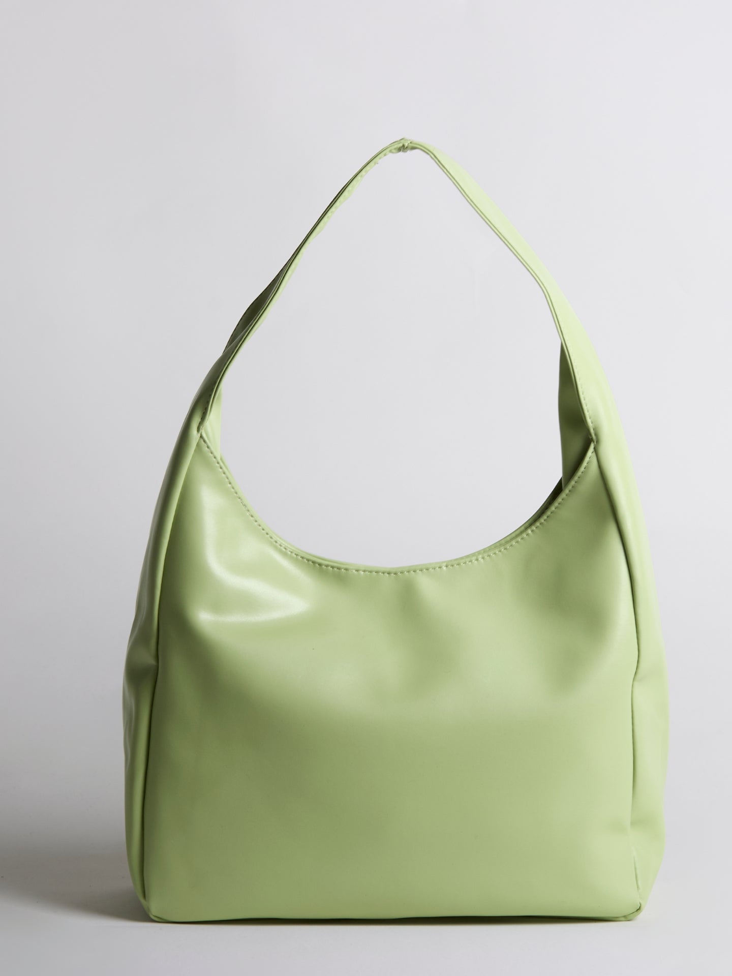 Minimalist Hobo Shoulder Bag – Vegan Leather