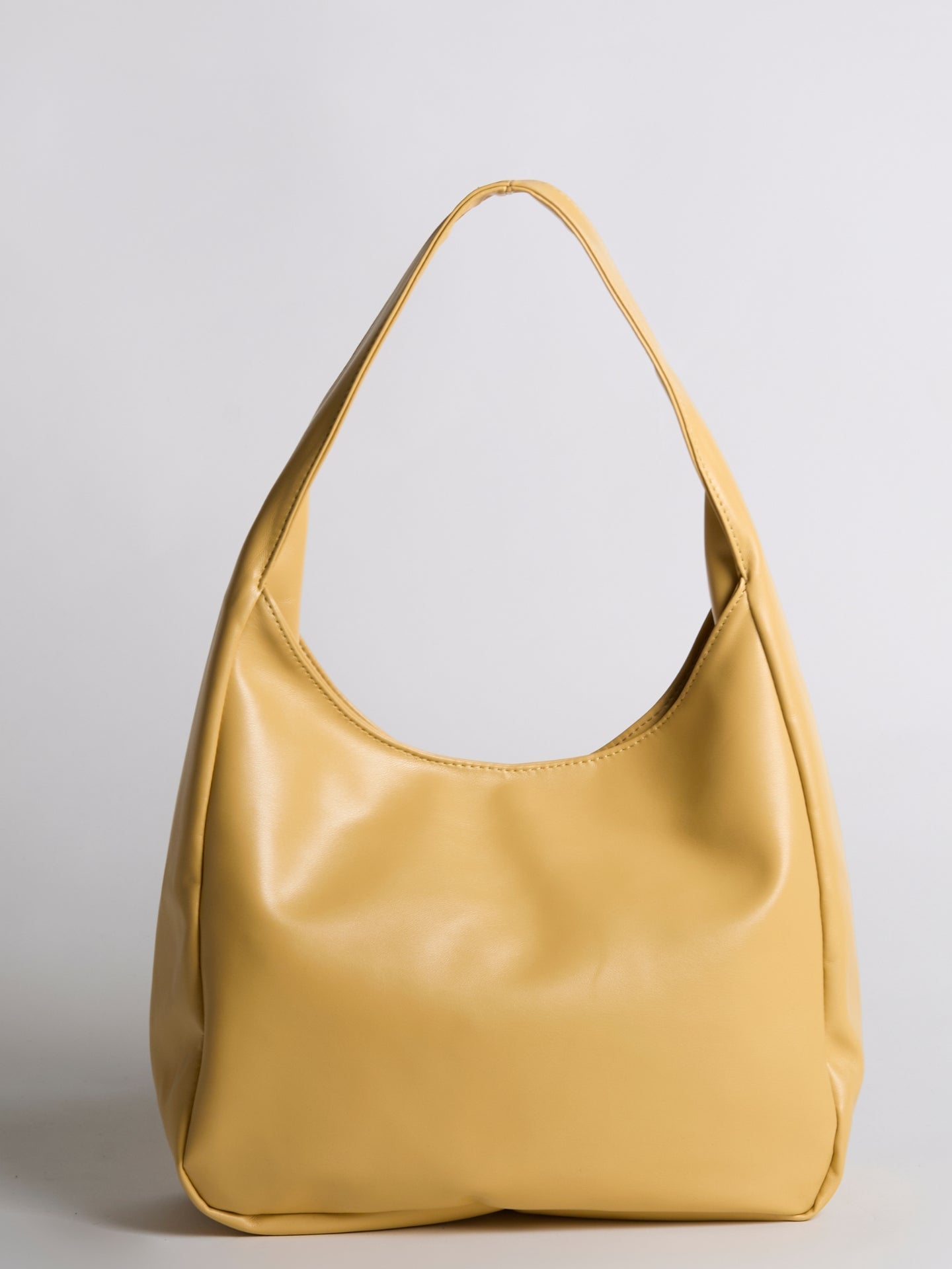 Minimalist Hobo Shoulder Bag – Vegan Leather