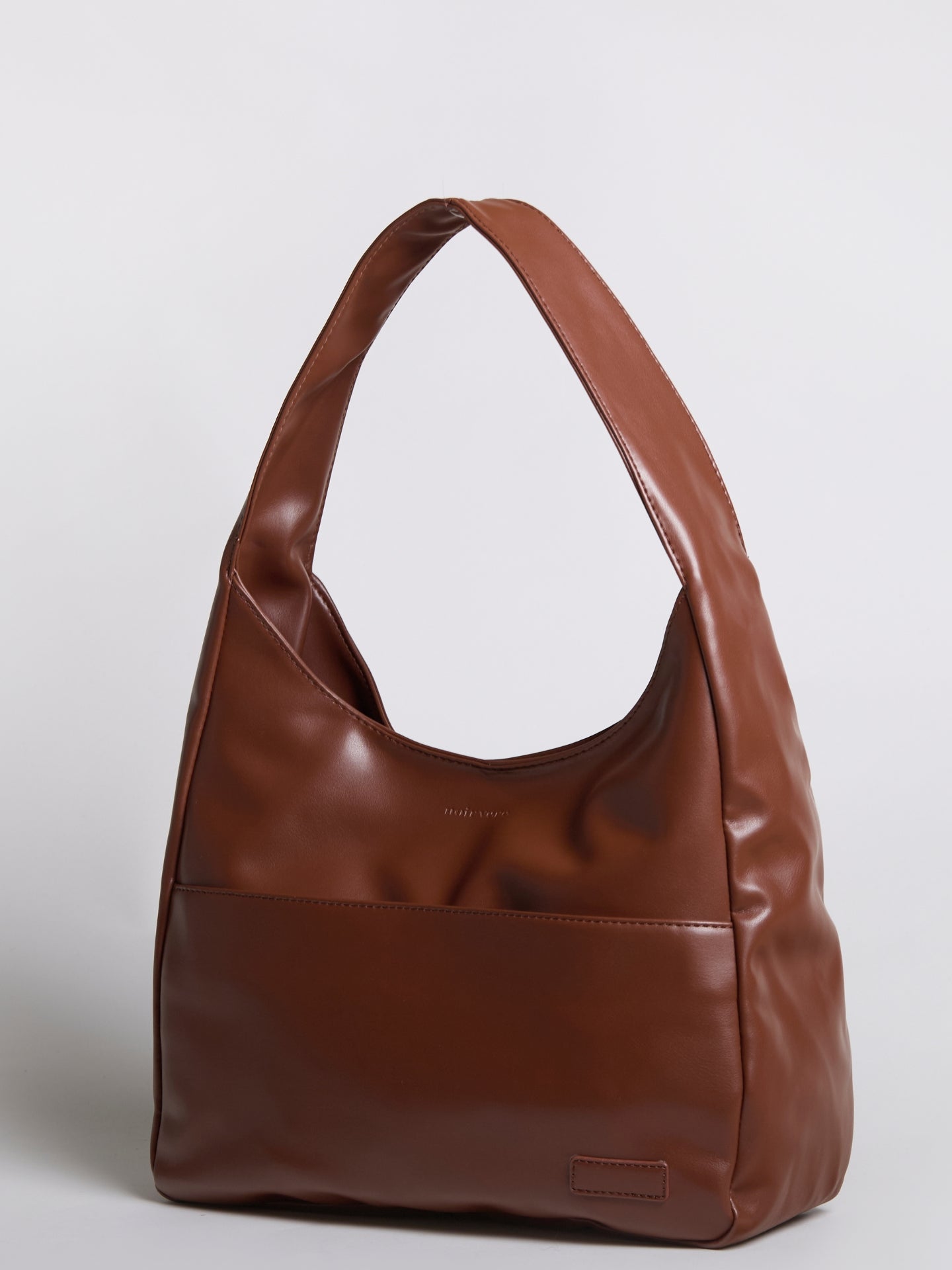 Minimalist Hobo Shoulder Bag – Vegan Leather