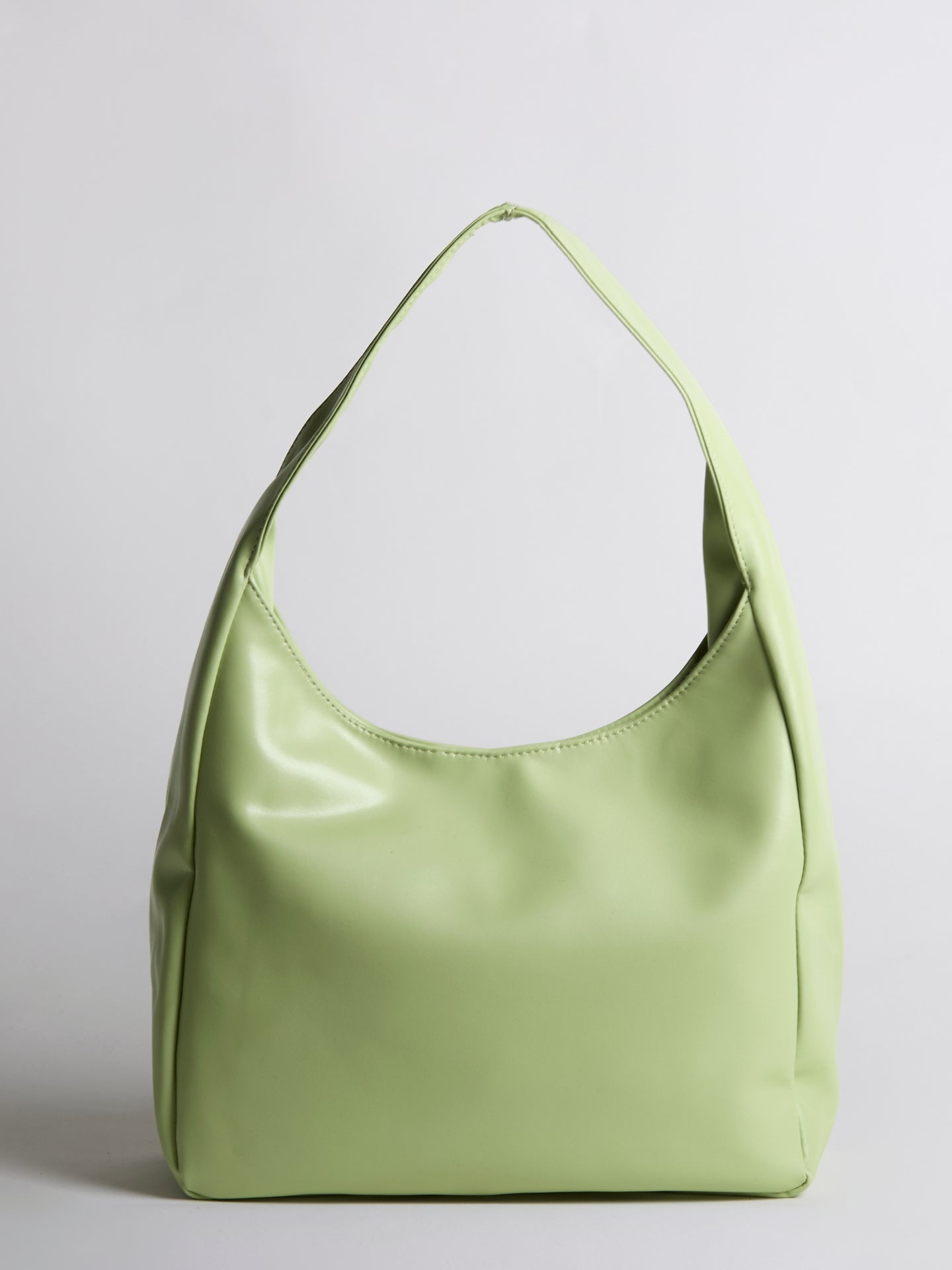 Minimalist Hobo Shoulder Bag – Vegan Leather