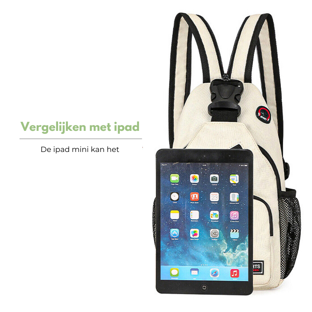 Lightweight Canvas Shoulder Bag - Casual Everyday Bag with Adjustable Strap