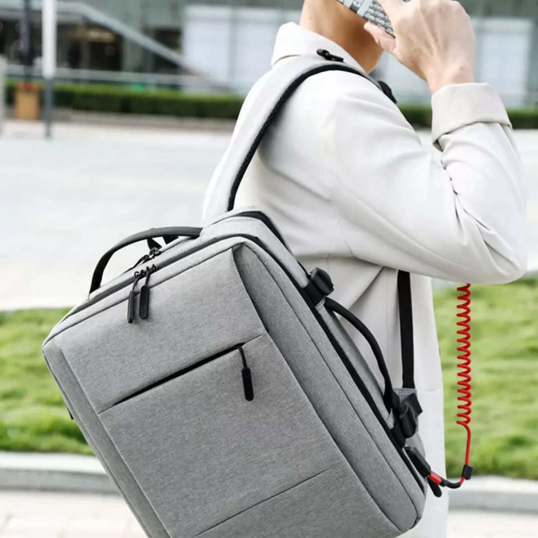 Waterproof Laptop Backpack with USB Charging Port – Fits 15.6" Laptops, Expandable Capacity, Anti-Theft Design