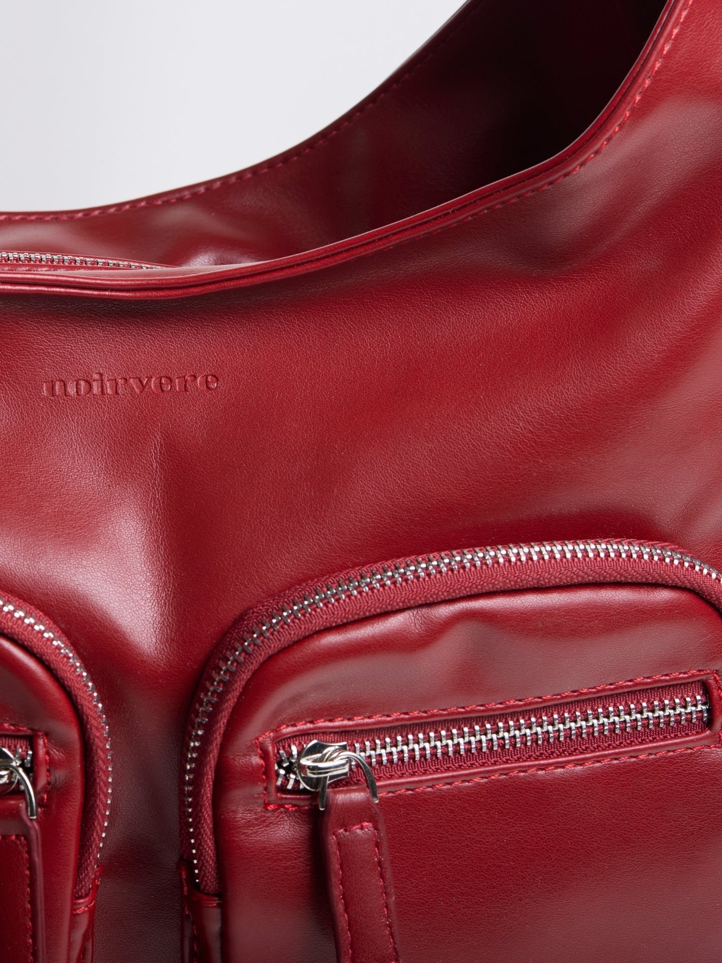 Modern Shoulder Bag with Front Pockets – Vegan Leather