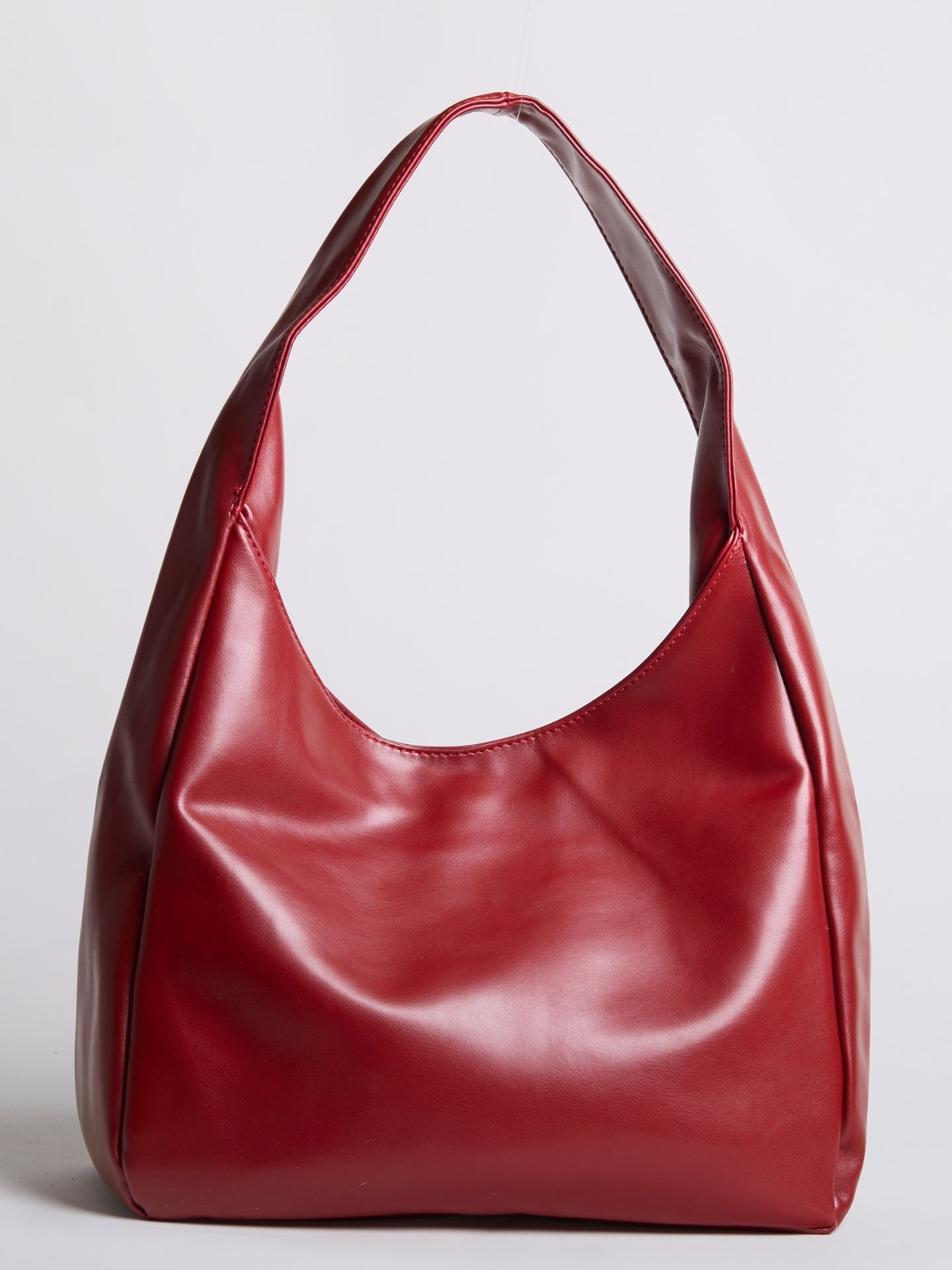 Minimalist Hobo Shoulder Bag – Vegan Leather