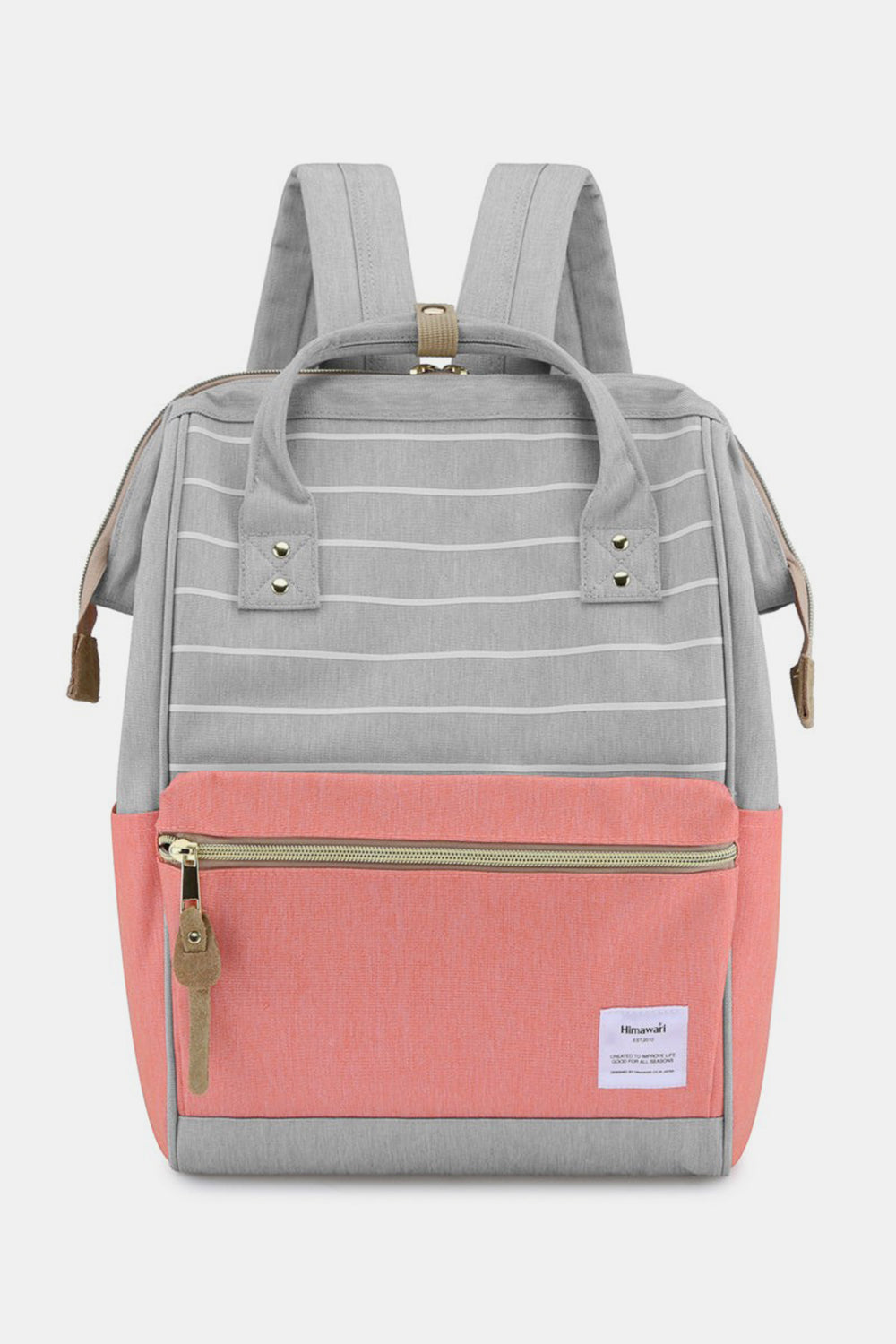 Holly Daze Waterproof Canvas Backpack – Eco-Friendly, Minimalist Japanese Design, Padded Laptop Compartment