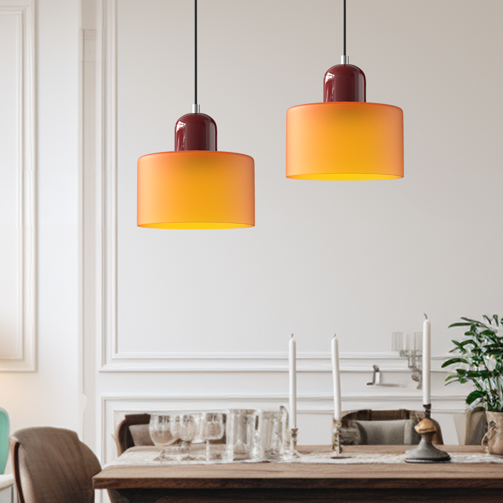 Elongated Halo Pendant Light – Modern Hanging Ceiling Fixture for Dining, Kitchen & Hallway