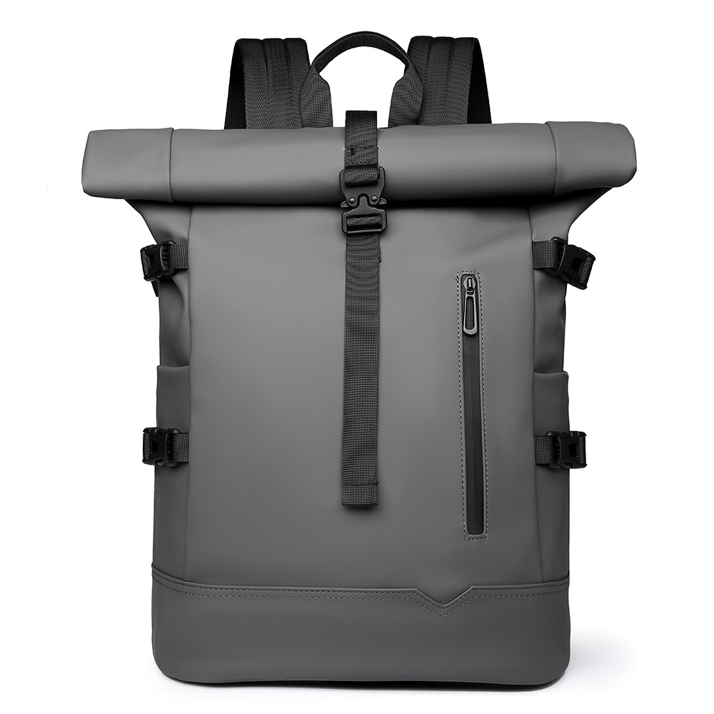 Waterproof Rolltop Backpack – Modern Laptop Bag with Large Capacity