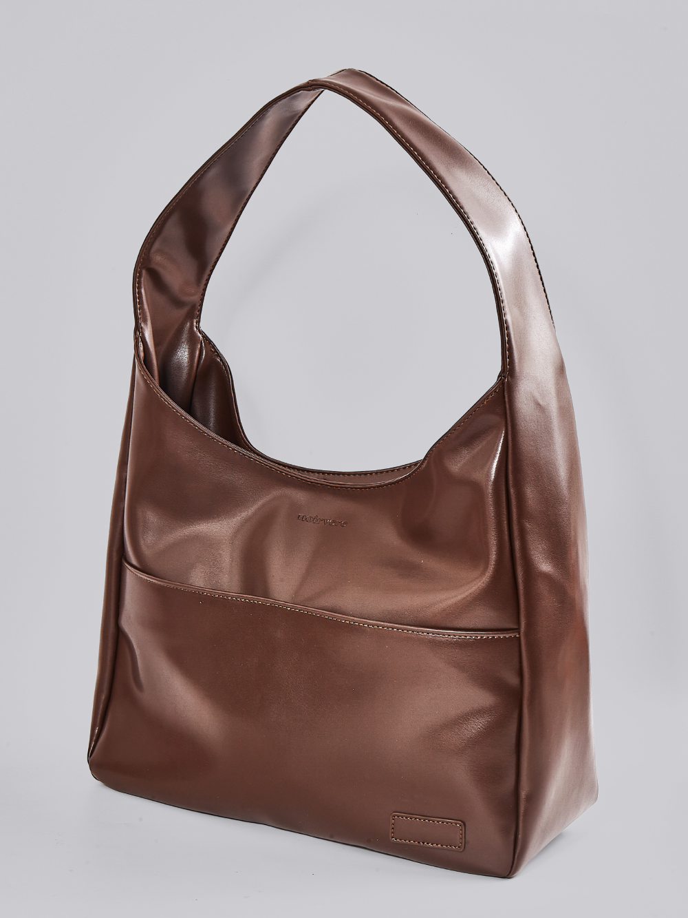 Minimalist Hobo Shoulder Bag – Vegan Leather