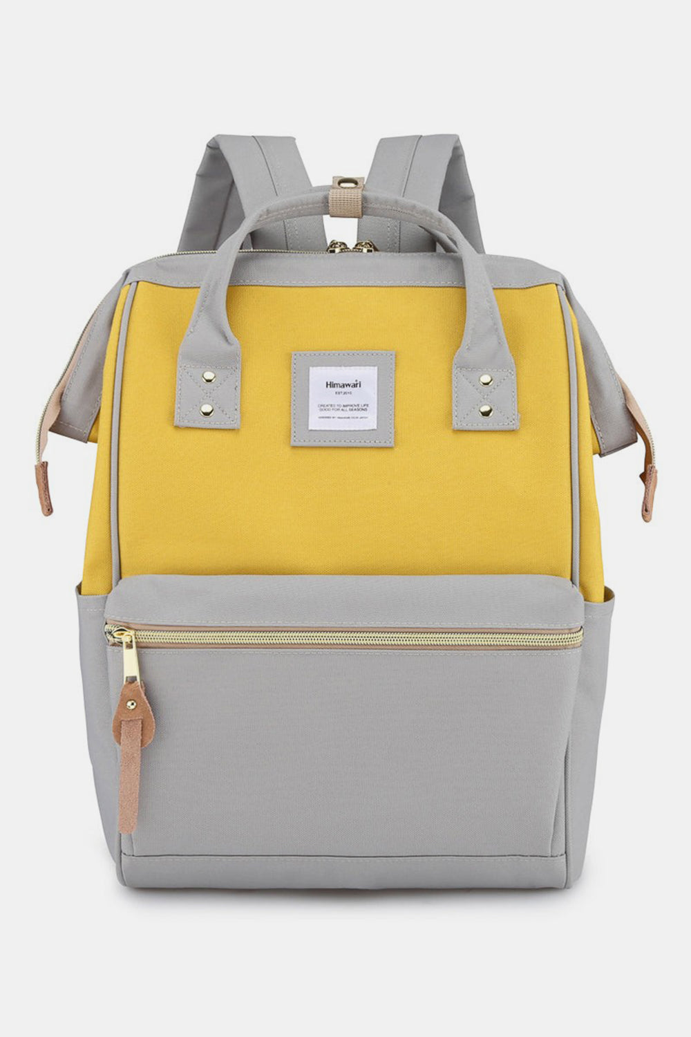 Holly Daze Waterproof Canvas Backpack – Eco-Friendly, Minimalist Japanese Design, Padded Laptop Compartment