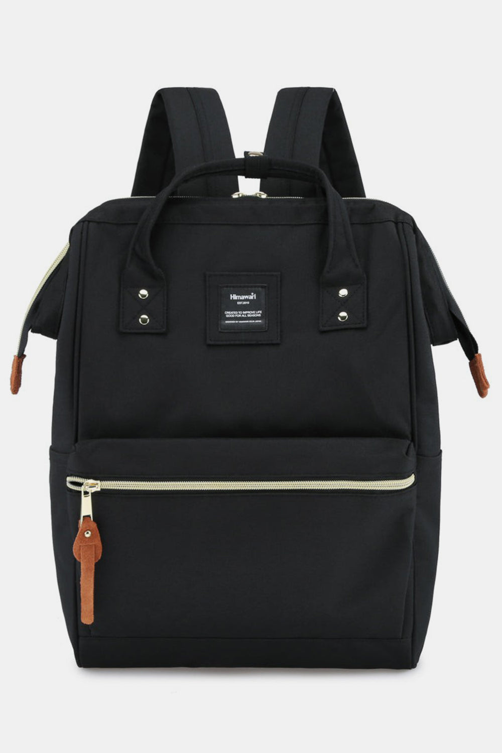 Holly Daze Waterproof Canvas Backpack – Eco-Friendly, Minimalist Japanese Design, Padded Laptop Compartment