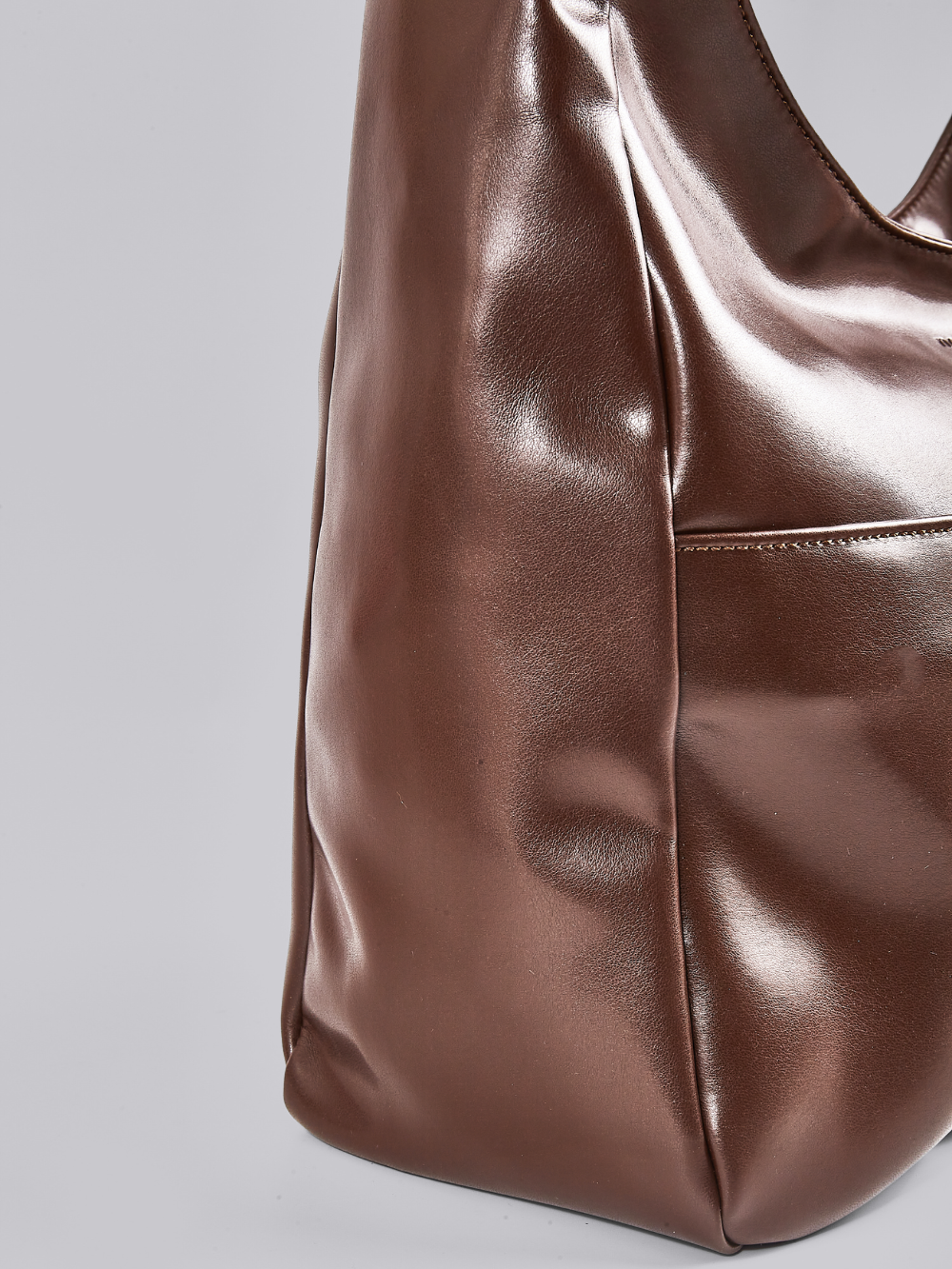 Minimalist Hobo Shoulder Bag – Vegan Leather