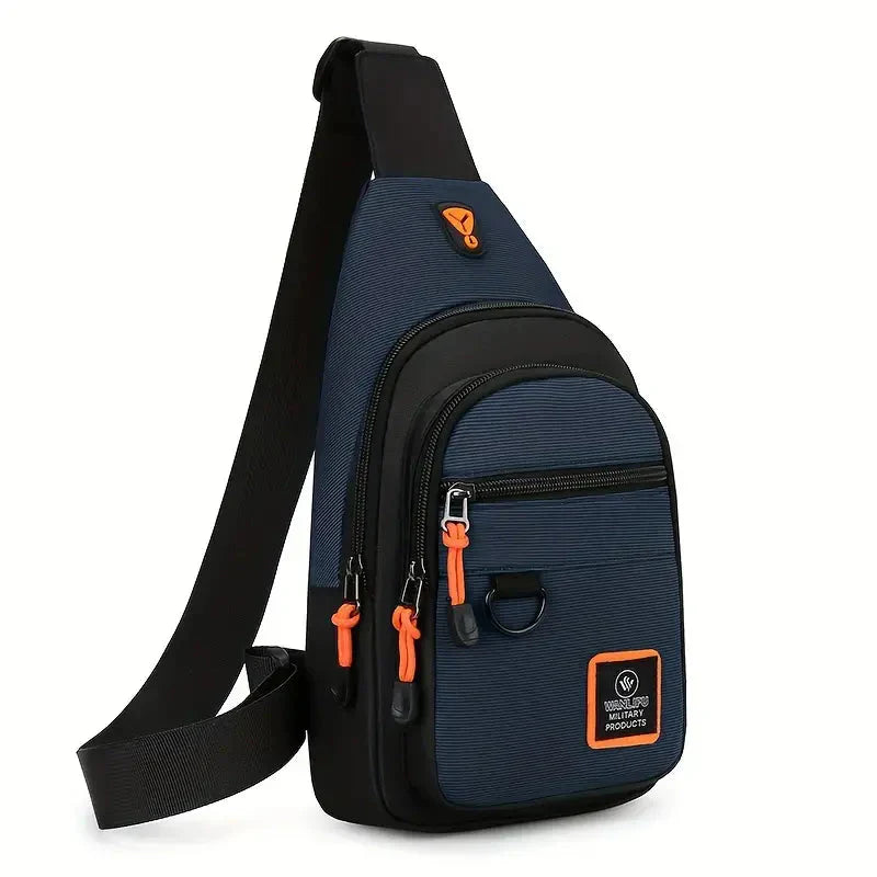 Water-Resistant Compact Shoulder Bag for Men – Functional Daily Travel & Work Crossbody Messenger