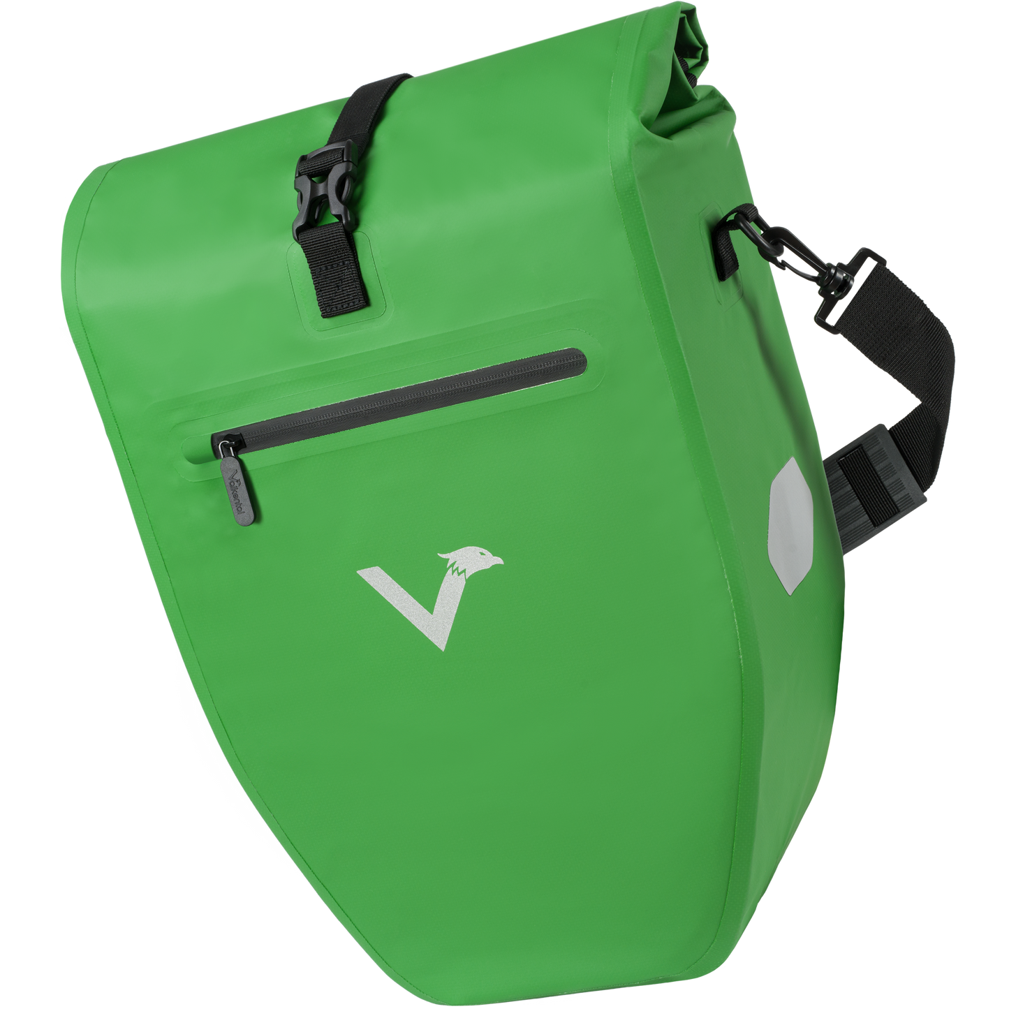 Waterproof Bike Pannier Bag – Durable Roll-Top Commuter & Touring Rack Bag with Reflective Accents