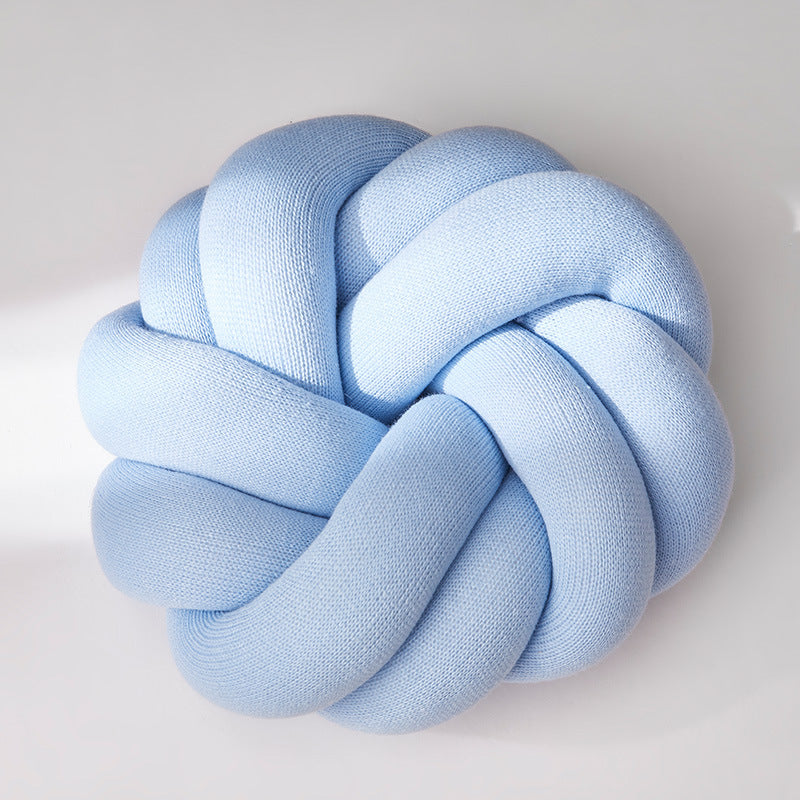 SnugKnot Cotton Knot Pillow – Handmade Decorative Throw Cushion for Sofa, Bed & Nursery