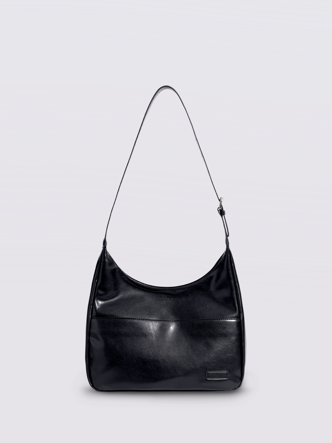 Black Shoulder Bag – Minimalist & Spacious Vegan Leather Design