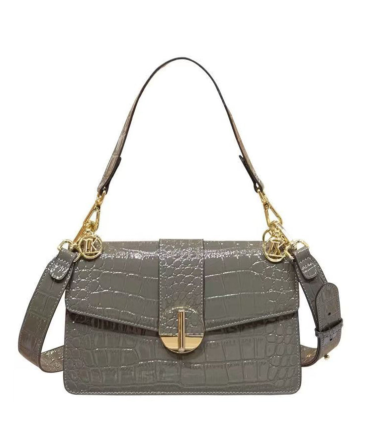 Premium Green Calf Leather Shoulder Bag for Women – Adjustable Strap, Spacious Design, Timeless Elegance